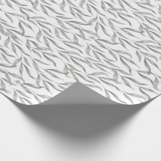 Botanische Aquarellfarben-Blätter Australischer Eu Geschenkpapier