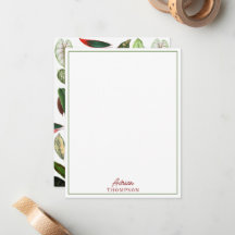 Botanische Aquarellfarben Vintage Grünflächen Blät