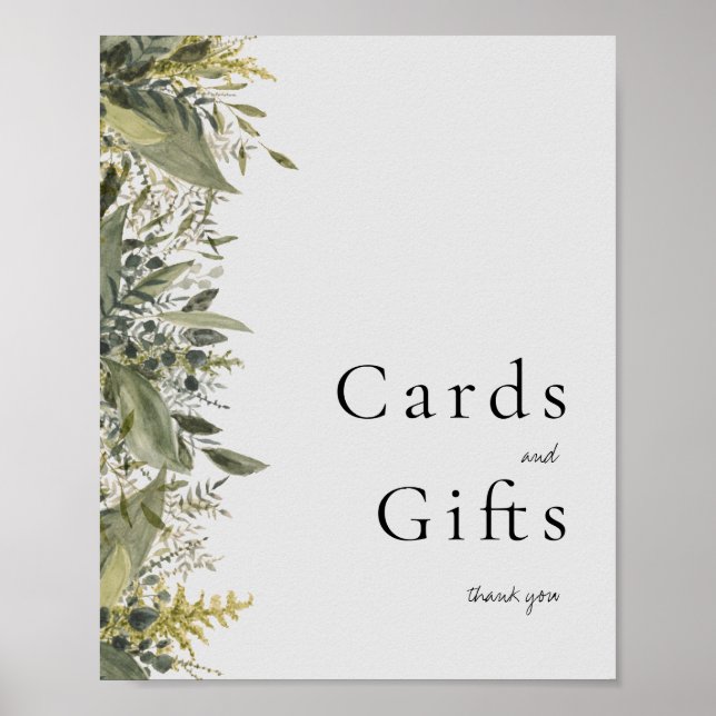 Botanische Aquarellgarten Schilder (Vorne)