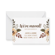 Botanische Aquarellkarte Wir haben die Ankündigung