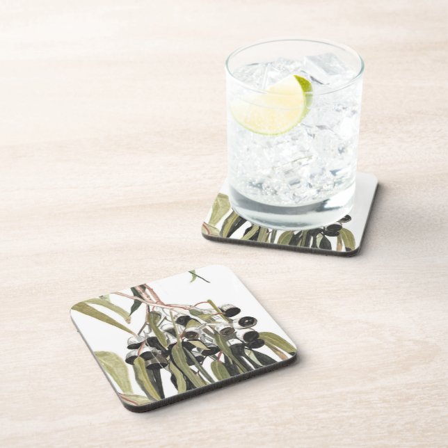 Botanische australische Gumnut Wasserfarbe Getränkeuntersetzer (Rechte Seite)