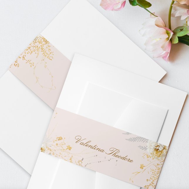 botanische Babydusche Einladungsbanderole (Von Creator hochgeladen)