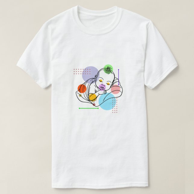 Botanische Babykunst T-Shirt (Design vorne)
