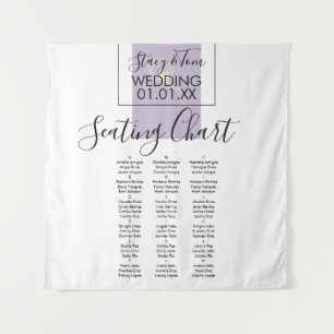 Botanische Baumwolle Pflanze Lavendel Hochzeitssit Wandteppich