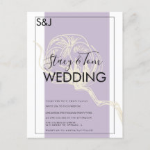 Botanische Baumwolle Pflanze Lavender Wedding Einl