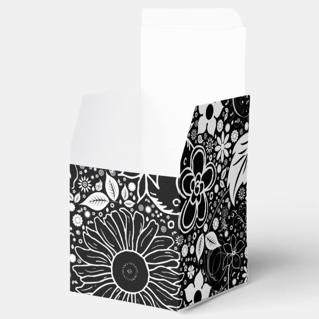 Botanische Beauties Black-Square Gevor Box Geschenkschachtel (Geöffnet)