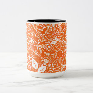 Botanische Beauties Orangenkaffee Tasse