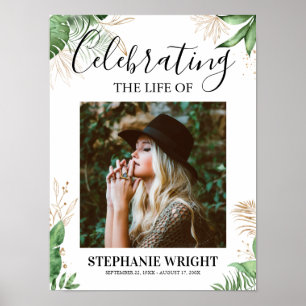 Botanische Beerdigung Begrüßung des Lebens Poster