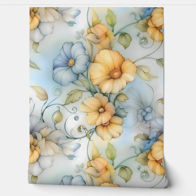 Botanische Beleuchtung Tapete (Abrollen)