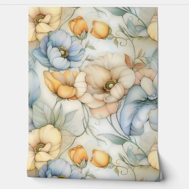 Botanische Beleuchtung Tapete (Abrollen)