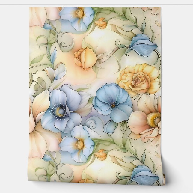 Botanische Beleuchtung Tapete (Abrollen)