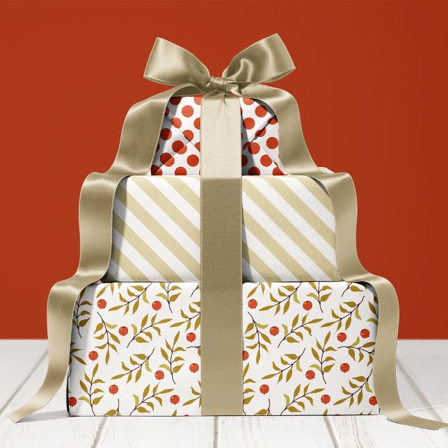 Botanische Berries Urlaub im Wasser Geschenkpapier Set (Von Creator hochgeladen)