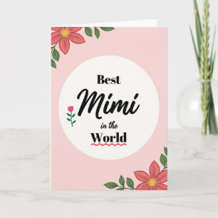 Botanische Best Mimi Grußkarte Karte