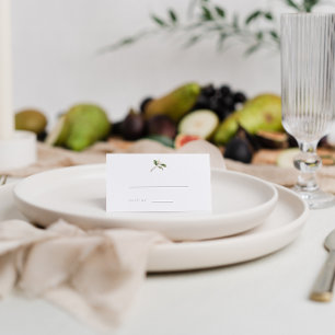 Botanische Birnen-Blossom-Hochzeitskarten Platzkarte