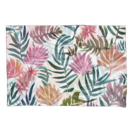 Botanische Blätter Aquarell | Florales Farbige Bla Kissenbezug