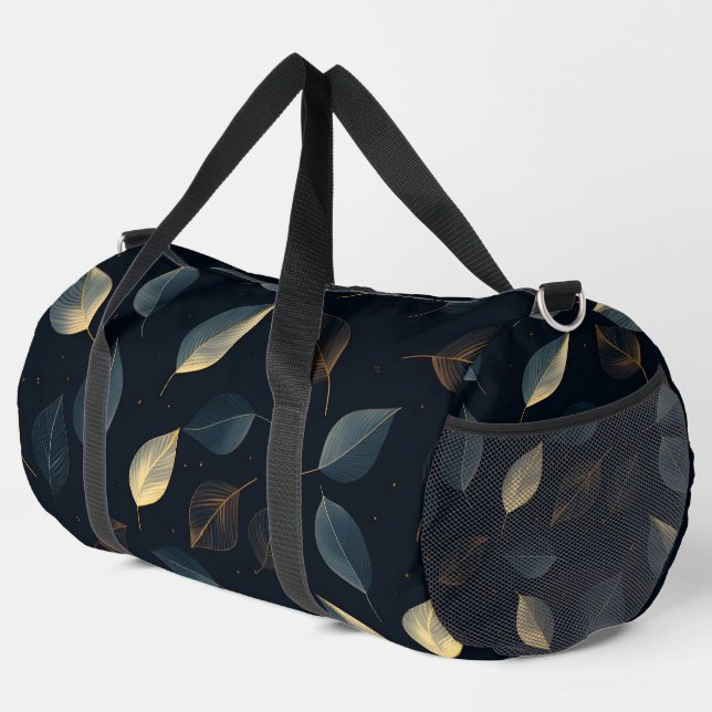 Botanische Blätter Duffle Bag (Rechte Ecke)