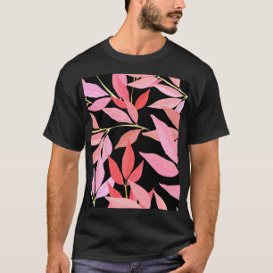 Botanische Blätter, farbenfrohe nahtlose Muster. T-Shirt