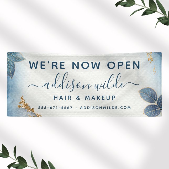 Botanische Blätter für blaue Goldmedaille Banner (Von Creator hochgeladen)