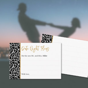 Botanische Blätter Muster Grenze Datum Nacht Ideen Begleitkarte