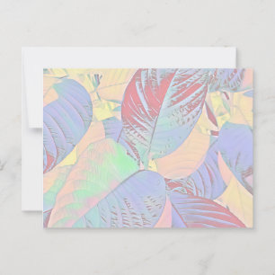 Botanische Blätter Postkarte (individuell einstell