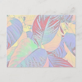 Botanische Blätter Postkarte (individuell einstell