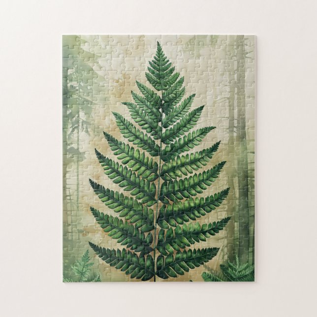 Botanische Blätter Puzzle (Vertikal)