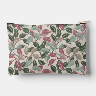 Botanische Blätter Salbei Rot Neutral Elegant Zubehörtasche