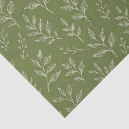 Botanische Blätter Seidenpapier