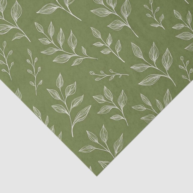 Botanische Blätter Seidenpapier (Ausschnitt)