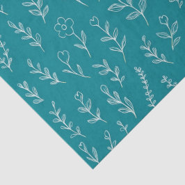 Botanische Blätter Seidenpapier