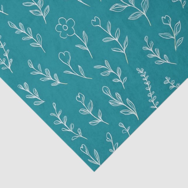 Botanische Blätter Seidenpapier (Ausschnitt)