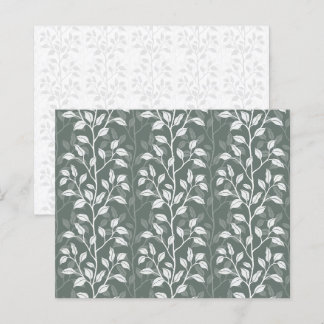 Botanische Blätter Tiefes Salbeigrün Scrapbook Pap