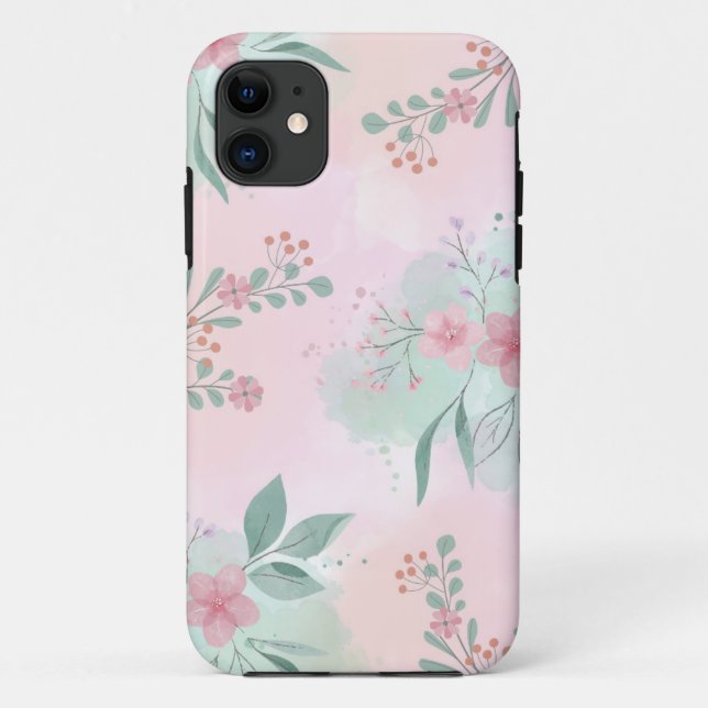 "Botanische Bliss: floralbedruckte Telefonabdeckun Case-Mate iPhone Hülle (Rückseite)