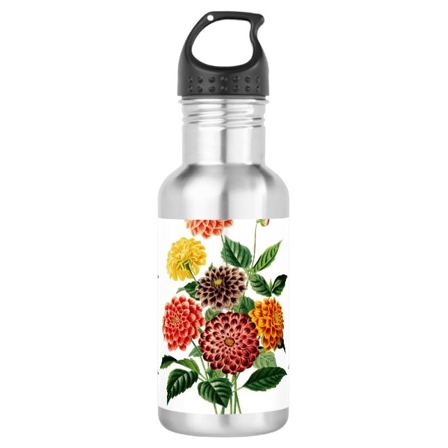 Botanische Blume Bouquet Trinkflasche (Vorderseite)