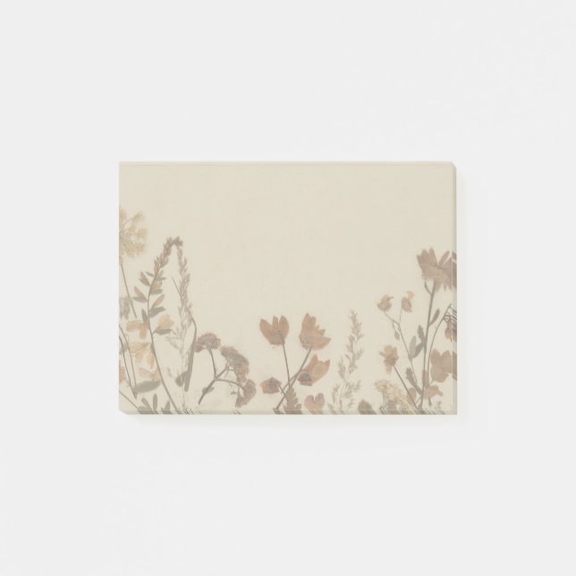 Botanische Blume Collage Post-It-Notes Post-it Klebezettel (Vorderseite)