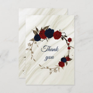 Botanische Blume Dankeskarte