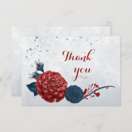 botanische Blume Dankeskarte