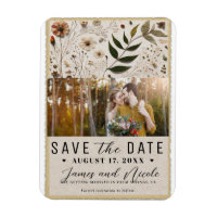 Botanische Blume der Natur Save the Date