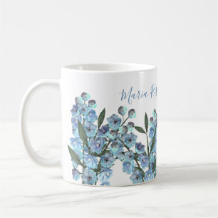 Botanische Blume des Blauen Delphinus Kaffeetasse