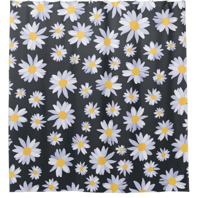Botanische Blume Duschvorhang (Vorderseite)