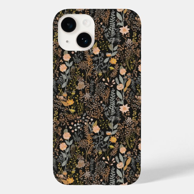Botanische Blume floral Case-Mate iPhone Hülle (Rückseite)