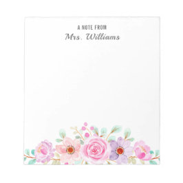 Botanische Blume floral Ein Hinweis aus dem Indivi Notizblock