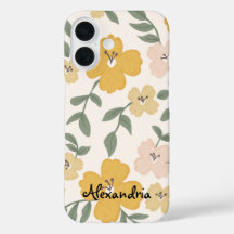 Botanische Blume Gelb und Rosa Hibiskus