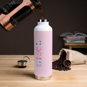 Botanische Blume Girly Trinkflasche