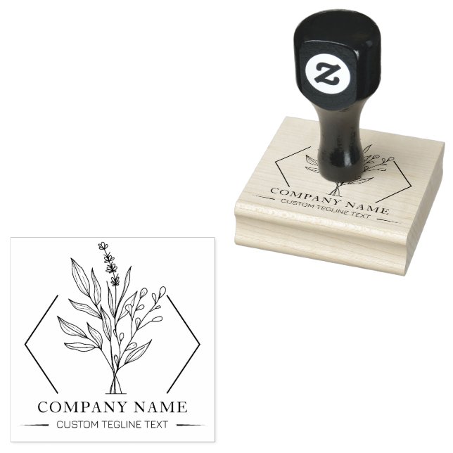 Botanische Blume Name des Unternehmens Gummistempel (Stempel)