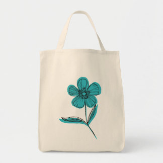 botanische Blume Tragetasche