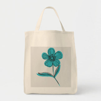botanische Blume Tragetasche