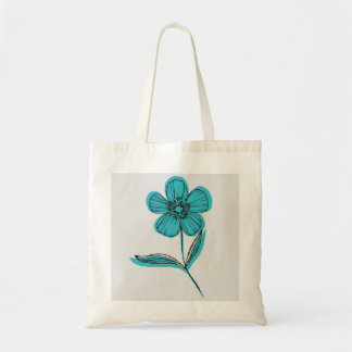botanische Blume Tragetasche