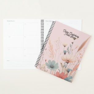 Botanische Blume und Gräser Planer