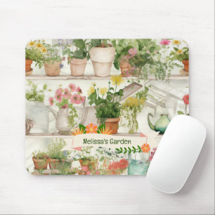 Botanische Blume Vase Garden Pflanze Mousepad